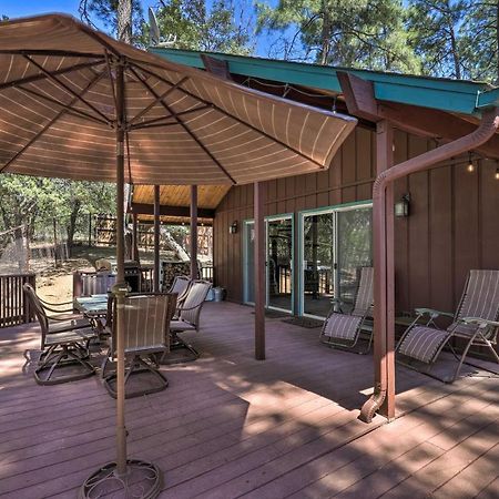 Rustic-Chic Prescott Cabin With Deck In Wooded Area! Kültér fotó