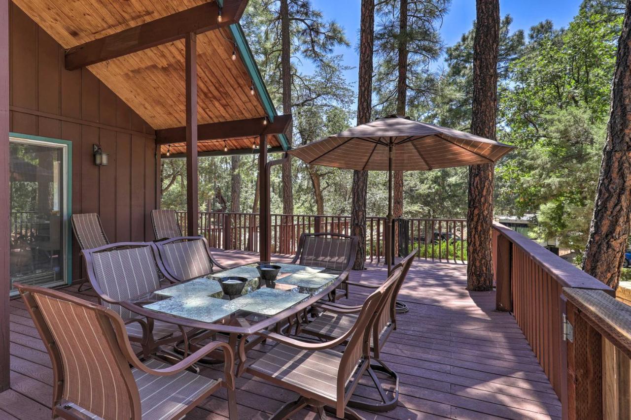 Rustic-Chic Prescott Cabin With Deck In Wooded Area! Kültér fotó
