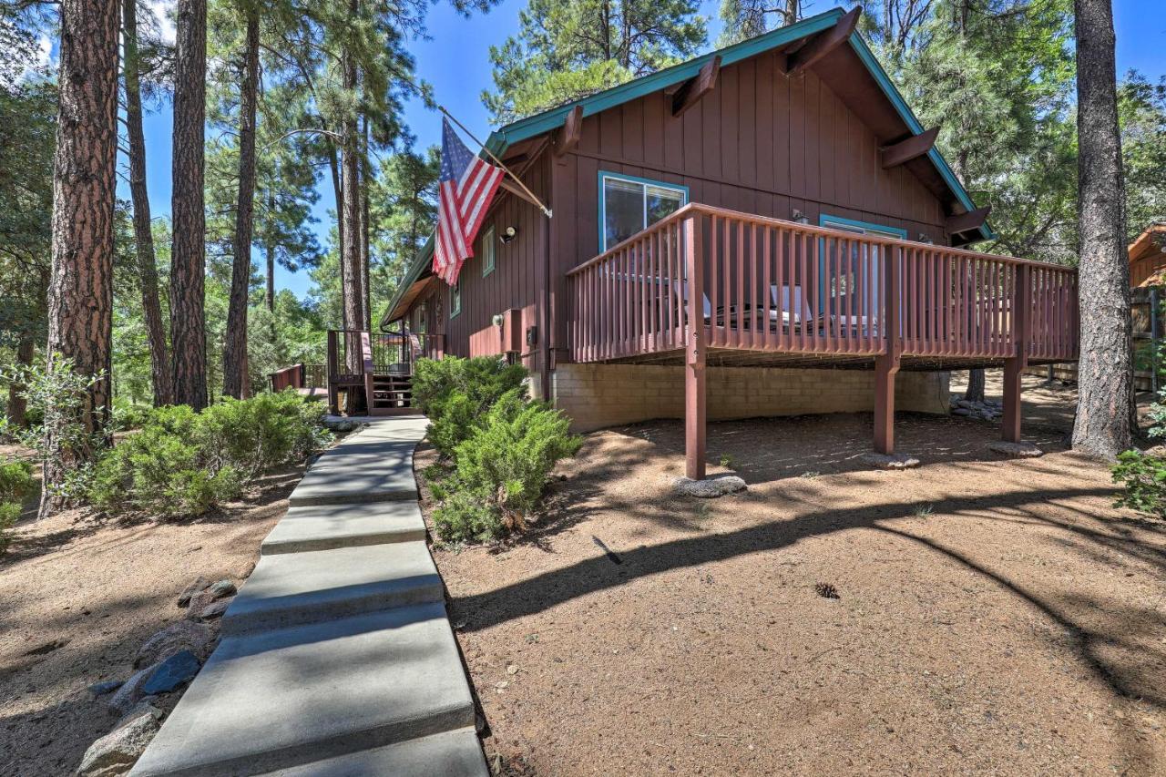 Rustic-Chic Prescott Cabin With Deck In Wooded Area! Kültér fotó